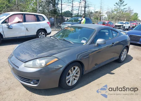 2007 Hyundai Tiburon Gs из США, поврежденный, VIN KMHHM66D87U243753